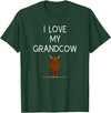 Best Pet Grandparents Ever I Love My Grand Cow Funny Highland Cow Lover Grandma Grandpa T-Shirt - Dark Green