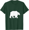 T-Shirts for Kids Cute Polar Bear Kids T-Shirt T-Shirt - Dark Green