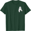 Polar Bear Gift Polar Bear Accessories & Stuff Cute Polar Bear for Men Women Arctic Bears Pocket Animal T-Shirt - Dark Green