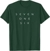 716 Area Code T Shirt New York Buffalo, Niagara Falls T-Shirt - Dark Green