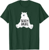 Polar Bear Tees and Cute Quotes Bearly Awake Polar Bear Tshirt Gift for Winter Bear Lover T-Shirt - Dark Green