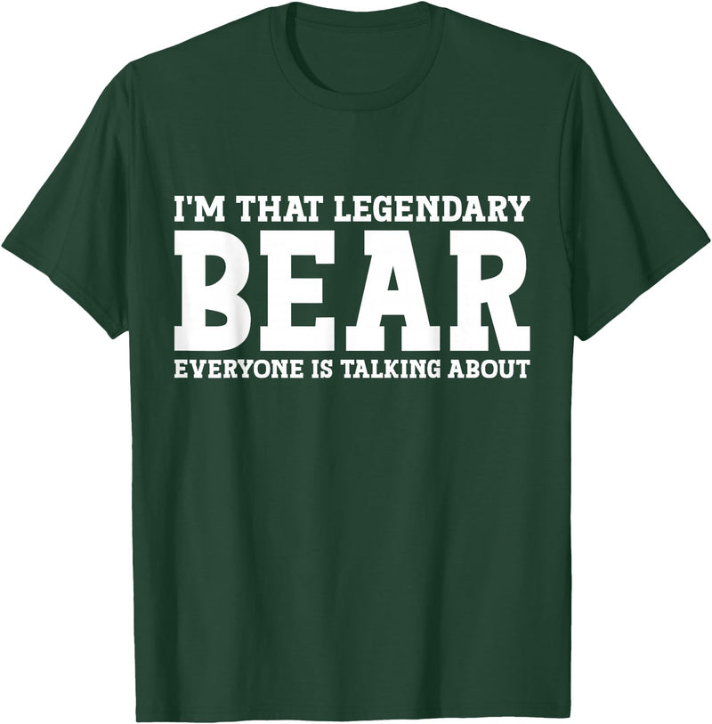 Bear Gifts Bear Tee Men Name Birthday Gifts Bear Personal Name Funny Bear T-Shirt - Dark Green