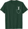 Funny Llama Gifts Llama In A Pocket - Alpaca T-Shirt - Dark Green