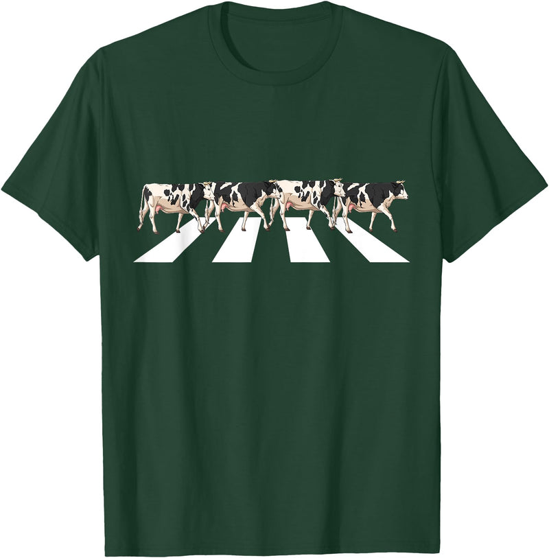 Funny Cow Shirt Women Men Girls Kids Boys Gifts Funny Crosswalk Cows Farming farm Cow Girl Boy Women Men Kid T-Shirt - Dark