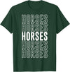 Horses Apparel Horses T-Shirt - Dark Green