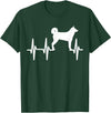 Hundekarelische Bärn-Liebhaber-Geschenke Karelian Bear Heartbeat Dog Mum Dad Pet Gift T-Shirt - Dark Green