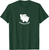 Kunekune cute piglet pet. Minimal art for pig fans Kunekune cute piglet pet. Minimal art for pig lovers T-Shirt - Dark Green