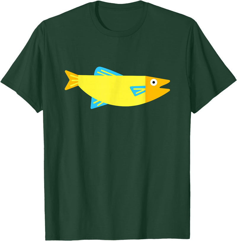 Fish gifts Colored fish T-Shirt - Dark Green