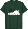 Sleeping Animals Tees And Gifts Llama Sleeping Tired Llama Napping Llama T-Shirt - Dark Green