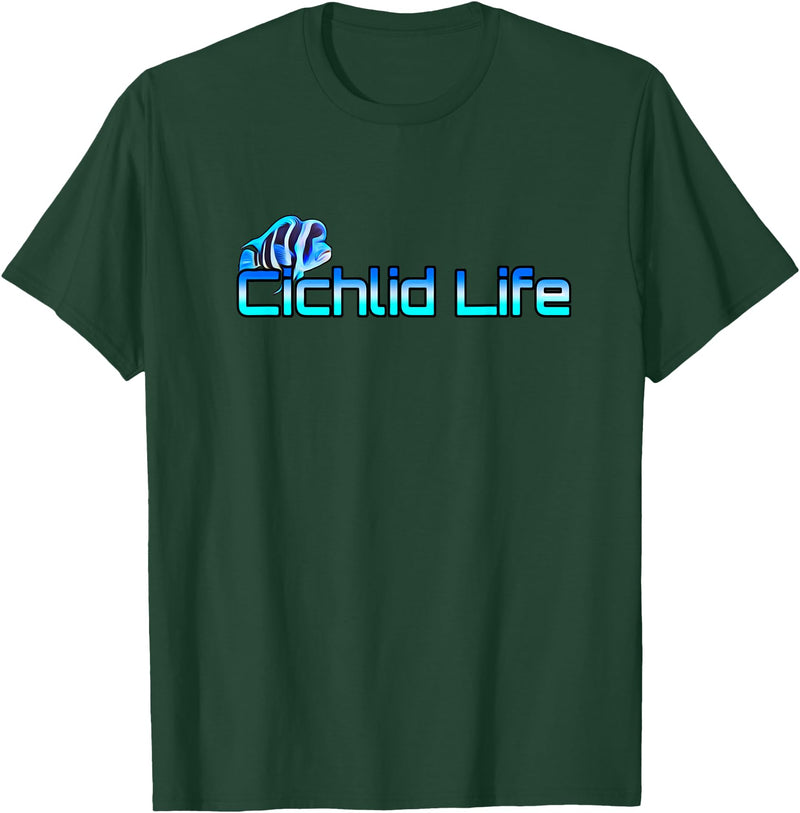 Love Cichlids Frontosa Cichlid Life Fish Tank Aquarium Lovers Gift T-Shirt - Dark Green