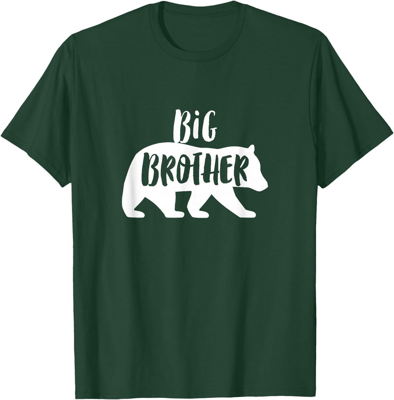 The Persnickety Owl Family Bears #2 Big Brother Bear Shirt Brother Bear T-Shirt Brother Tee T-Shirt - Dark Green