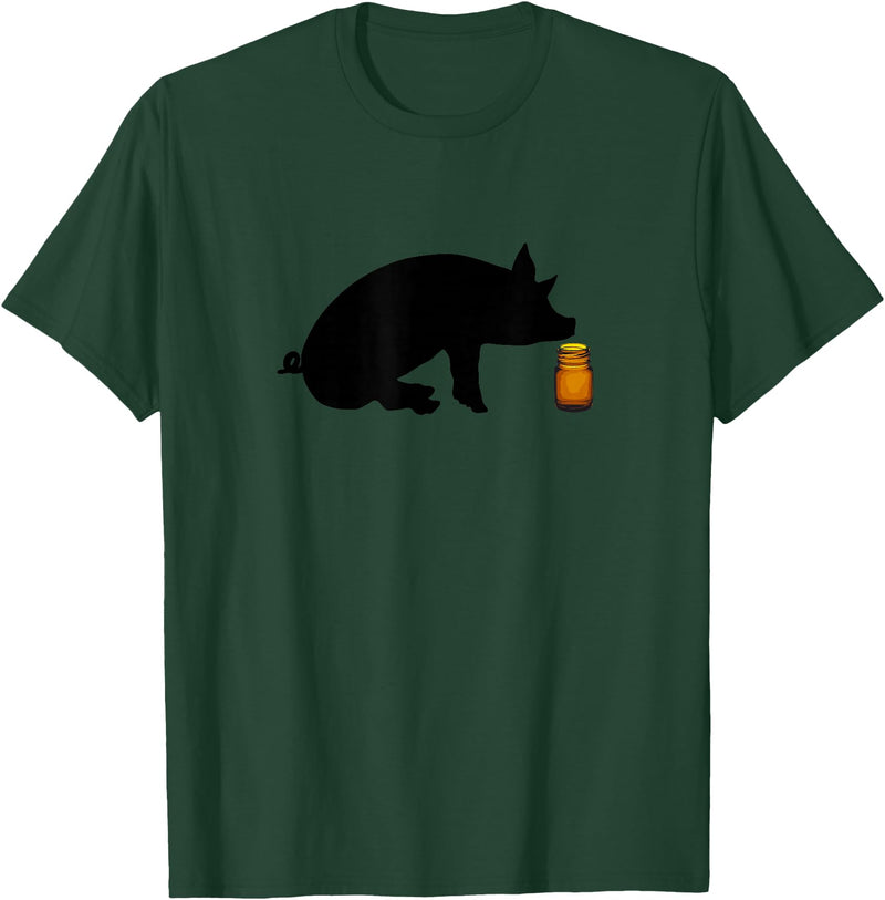 Bear Daddy Little Brown Bottle Popper Pig Head Cleaner Gay Mens T-Shirt T-Shirt - Dark Green