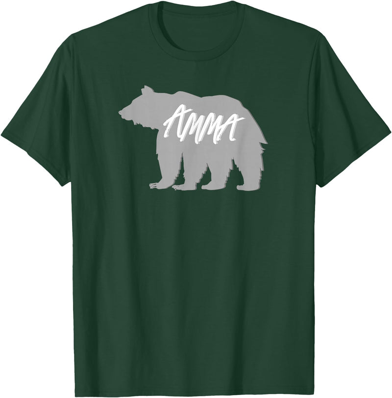 Grandma Granny GG T Shirt Gift SchippTees Amma Bear Icelandic Grandmother Nickname TShirt T-Shirt - Dark Green
