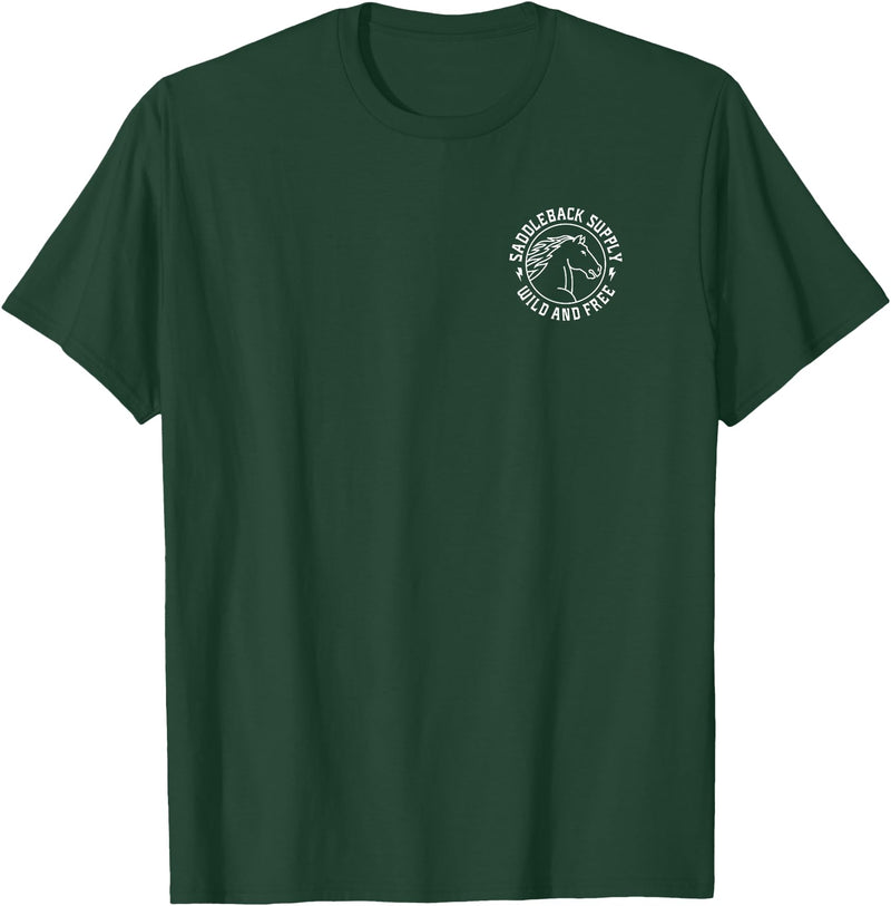 Saddleback Supply Horse Logo T-Shirt - Straight - Dark Green