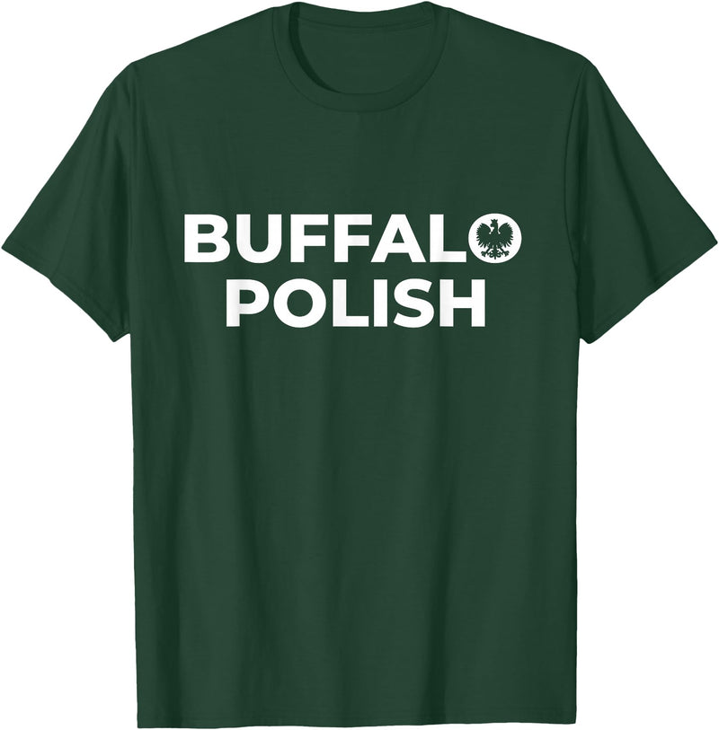 Buffalo Polish Shirts | 716 Polska Polish Smigus Dyngus Day T-Shirt - Dark Green