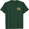 SHIR O KHORSHID Persian Lion and Sun Emblem Iran Symbol T-Shirt - Dark Green