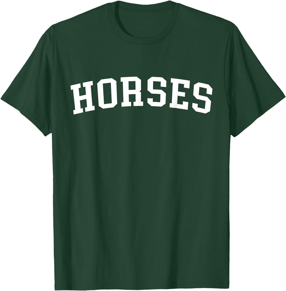 Horses - Style Horses T-Shirt - Dark Green