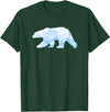 MKaur Cool Polar Bear Pattern Gift for Zoo Animal Lovers T-Shirt - Dark Green
