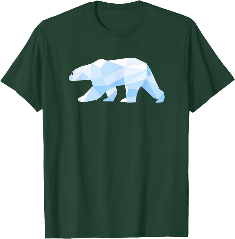 MKaur Cool Polar Bear Pattern Gift for Zoo Animal Lovers T-Shirt - Dark Green