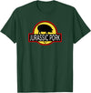 Pork lover Porky Pig sow gift idea Jurassic Pork - Ultra Funny Parody - Eat Meat - Pig Pork T-Shirt - Dark Green