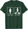 Your Wife My Wife Bunny Rabbit T-Shirt in Dark Green