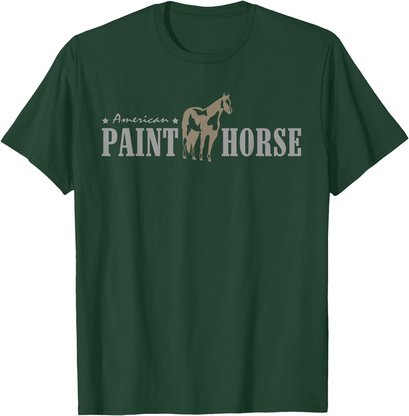 American Paint Horse Shirts American Paint Horse Shirt - Western Riding Horse Breed T-Shirt - Dark Green
