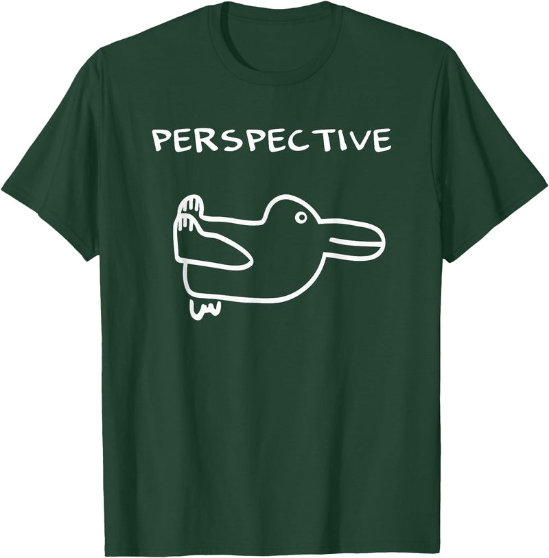 Wittgenstein Rabbit Duck - Philosopher T-Shirt in Dark Green