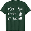Cute Math Gifts Calculus Nerd Accessories & Stuff Funny Math Teacher Art For Men Women Cow Milk Cheese Formula T-Shirt -