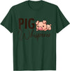 SHIRTSIDE PIG Pig Whisperer Shirt Gift For Pig Lover T-Shirt - Dark Green