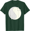Cool Chibi Anime Ying Yang Zen Polar Bears Tee Cool Anime Polar Bears Chibi Kawai Manga Ying Yang Zen Tee T-Shirt - Dark Green