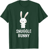 Snuggle Bunny Cute Animal Critter Love T-Shirt in Dark Green