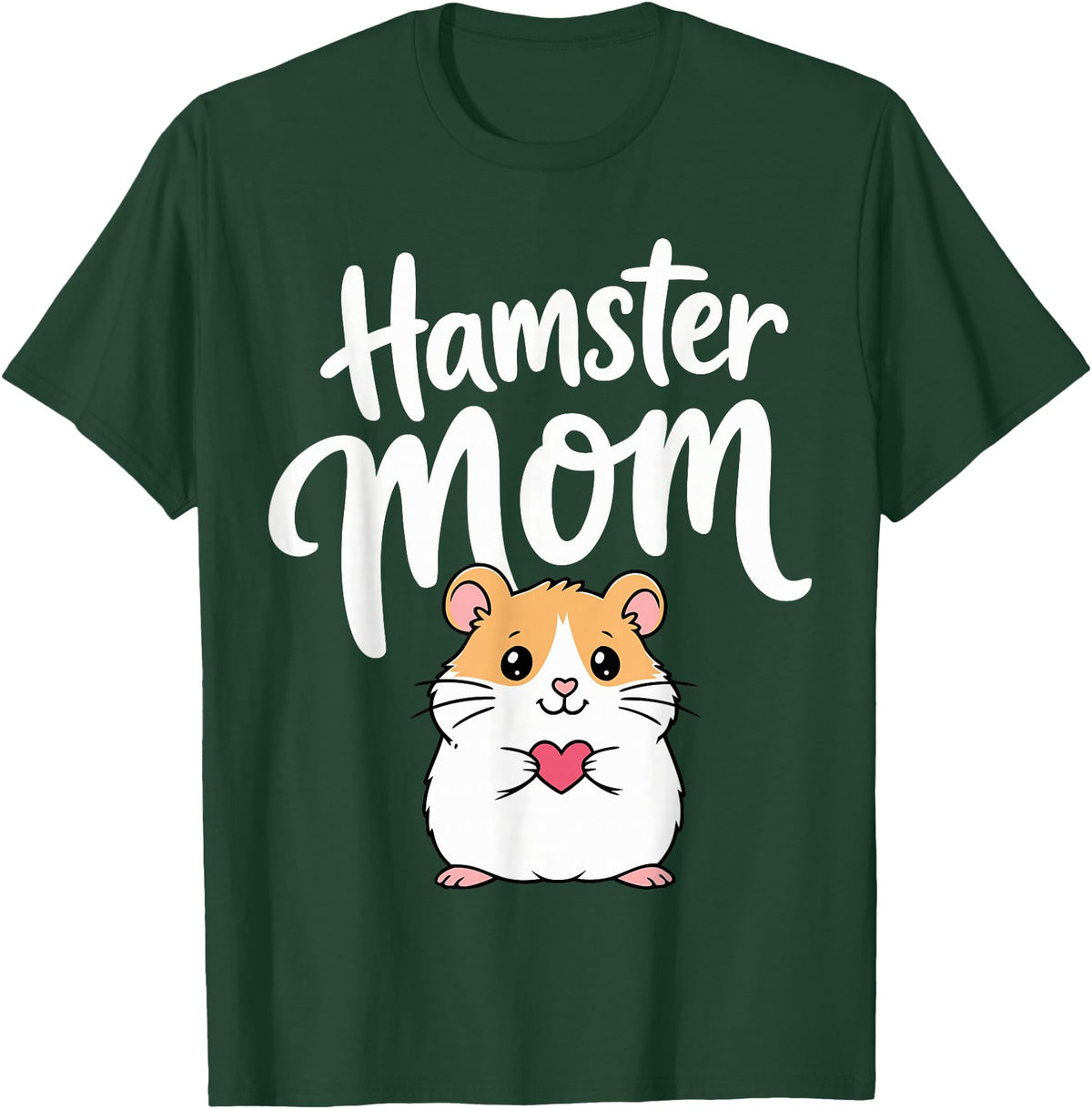 Hamster Mom Keeper Woman Girl Hamster T-Shirt - Dark Green