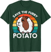 Guinea Pig Shirts For Men Women Kids Gift Guinea Pig Save Furry Potato Cavy Pet Owner Women Kids Men T-Shirt - Dark Green