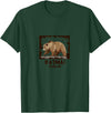 National Parks Nature Lovers Camping Apparel Katmai National Park Bear T-Shirt - Dark Green