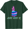 gamer shirts by jean olivier Funny llama outfit gamer outfit just loot it T-Shirt - Dark Green