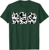 Family Matching Gifts Cow Bro Brother Cow Print Cow Pattern Mother's Day T-Shirt - Dark Green