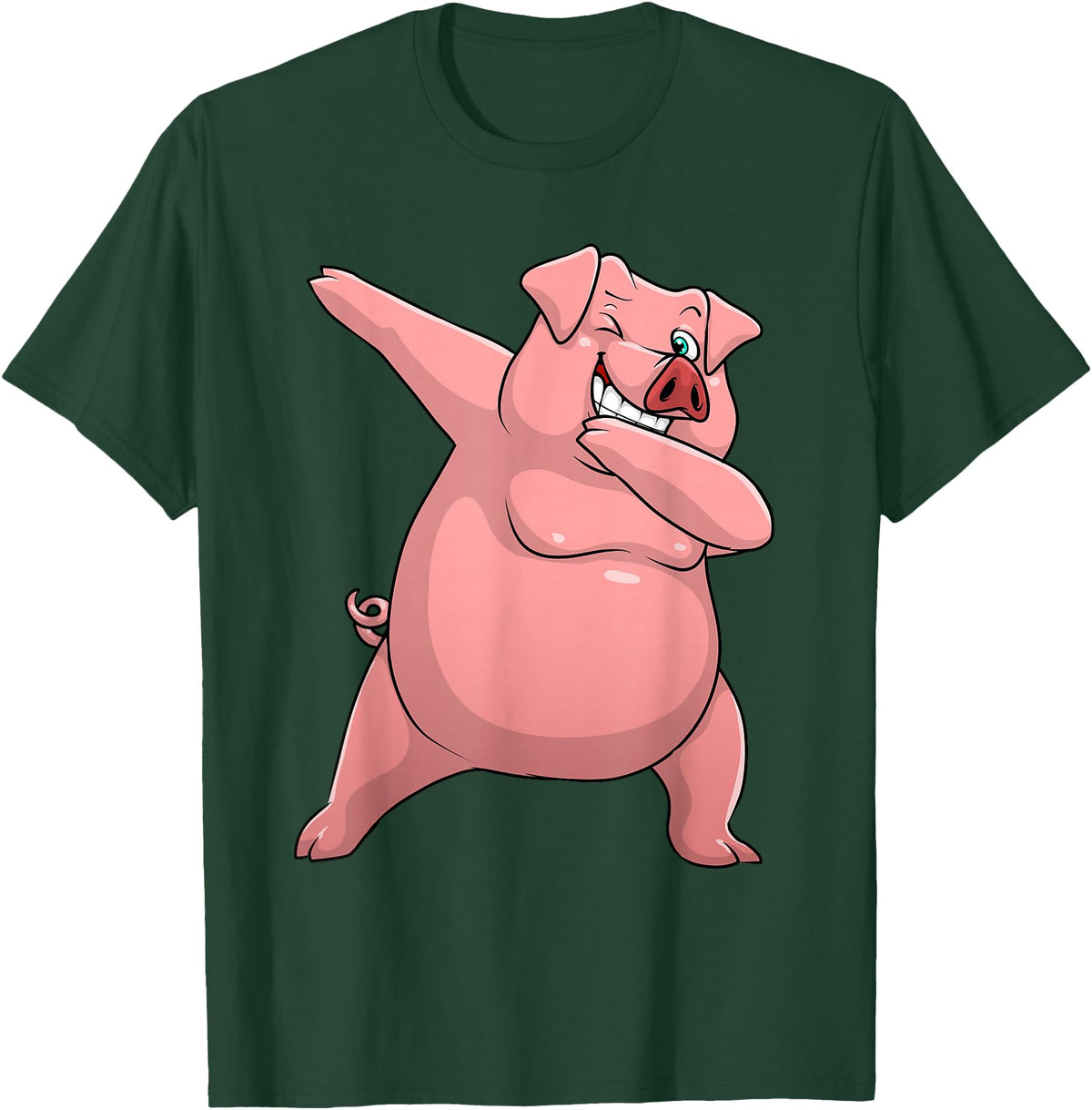 Pig Gift Pig Lover Stuff & Pig Novelty Accessories Cute Pig Art For Men Women Kids Livestock Farming Pig Lovers T-Shirt - Dark Green