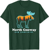 North Conway NH North Conway New Hampshire Moose Mountains T-Shirt - Dark Green
