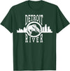 Eternal Angler Detroit River Walleye Fishing T Shirt for Men Women T-Shirt - Dark Green