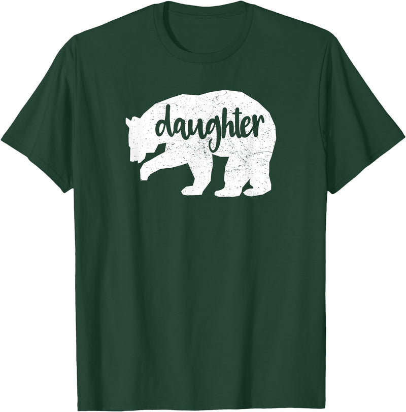 Family & Animals Gifts Daughter Bear - Funny Family T-Shirt Cool Animal Love Tee T-Shirt - Dark Green