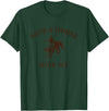 Save a horse ride me - funny cowboy western inappropriate T-Shirt - Dark Green