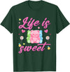 Funny gummy bear lover gummy bear candy Gummy Bear Life is Sweet Candy Gummy Bear T-Shirt - Dark Green