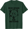 Bee Kind Tees Funny College Tests - Bear Down For Midterms T-Shirt - Dark Green