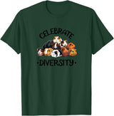 Funny Cavy Mom Love Gifts T Shirts & Hoodies Celebrate Diversity Kids Cute Wheek Merch Guinea Pig Lover T-Shirt - Dark Green