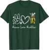Cute Peace Love Pickles Wildflower Inspyrmyn Peace Love Pickle Wildflower Canning Season Pickle Jar Lover T-Shirt - Dark
