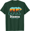 Itasca State Park Minnesota Bear T-Shirt - Dark Green