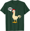 gift creative original father joke humor amusing Chicken - Hen - Fowl - Cow - Funny - Joke - dad Joke T-Shirt - Dark Green