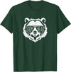 grandma Bear Family Apparel Grandma Bear Face with Sunglasses T-Shirt - Dark Green