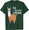 Lama-Kostüm! Lama Pyjama! Kein Drama Lama Llama Costume! Llama Pyjama! No Drama Lama T-Shirt - Dark Green