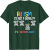 Autism Awareness Gifts Cute Koala Bears Its A Different Ability Autism Awareness T-Shirt - Dark Green
